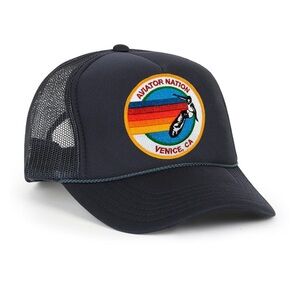 Aviator Nation Venice Trucker Hat in Navy